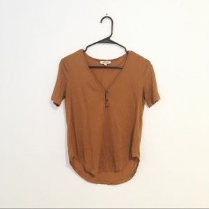 Madewell Drapey Henley shirt